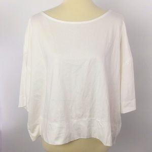 NWT GAP WHITE TIE BACK SHORT SLEEVE BANDED WAIST